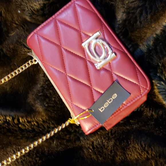 A red Bebe Satchel purse - Picture 2 of 11